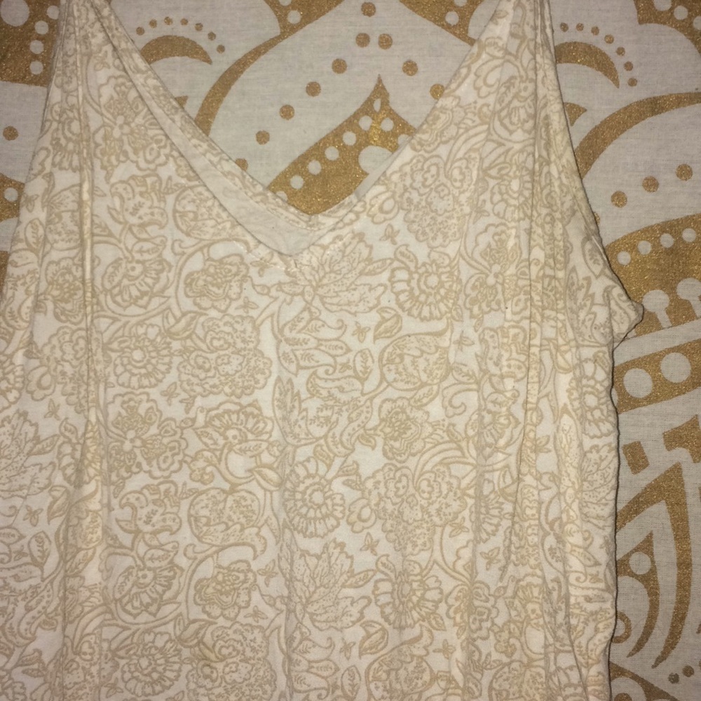 White floral tank top